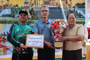 ເຮືອຕາແສງໂພໄຊຄວ້າແຊັມ 22 ສີພາຍ ໃນງານບຸນຊ່ວງເຮືອປະຈໍາປີ 2026