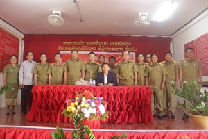 ນາຍ ແລະ ພົນຕໍາຫຼວດ ປກສ ເມືອງເງິນ ໄດ້ຮັບຫຼຽນກາລະນຶກ 50 ປີ ວັນສະຖາປະນາ ສປປລາວ