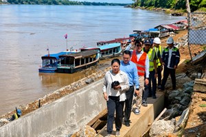 ໂຄງການ GMS4 ເມືອງທ່າແຂກ ຄືບໜ້າ 95.9% ພ້ອມເລັ່ງກໍ່ສ້າງໃຫ້ສໍາເລັດຕາມແຜນ