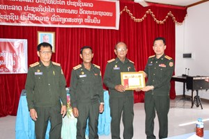 ປະດັບຫຼຽນໄຊພິລະອາດຫານຊັ້ນ II ໃຫ້ບັນດາສູນເສຍອົງຄະ ຢູ່ແຂວງຫຼວງພະບາງ