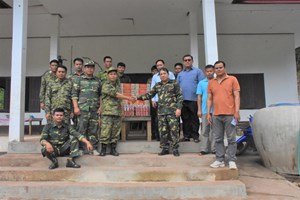 ຮອງເຈົ້າເມືອງປາກລາຍ ເຄື່ອນໄຫວຢ້ຽມຢາມທະຫານກອງຮ້ອຍຊາຍແດນ 157