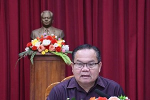 ຮອງເລຂາພັກແຂວງຈຳປາສັກ ຊຸກຍູ້ວຽກງານ ພັດທະນາຊົນນະບົດ ແກ້ໄຂຄວາມທຸກຍາກ ຢູ່ເມືອງບາຈຽງຈະເລີນສຸກ