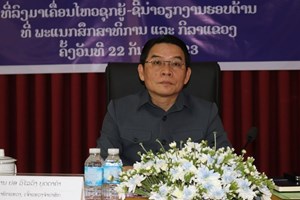 ເຈົ້າແຂວງຈຳປາສັກ ເຄື່ອນໄຫວຊີ້ນໍາວຽກງານຮອບດ້ານ ສກຂ