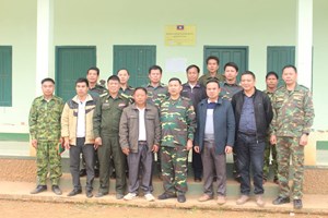 ໂຄງການກໍ່ສ້າງກອງຮ້ອຍຊາຍແດນທະຫານ 135 ຄືບໜ້າແລ້ວ 90%