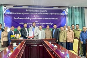 ລົງນາມຮ່ວມມື ພັດທະນາແຫຼ່ງທ່ອງທ່ຽວທຳມະຊາດ ເຂດຜາກະຕ່າຍ ເມືອງອະນຸວົງ 