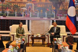 ນາຍົກລັດຖະມົນຕີ ຕ້ອນຮັບຜູ້ແທນສະພາແນວໂຮມສາມັກຄີພັດທະນາມາຕຸພູມ ກຳປູເຈຍ