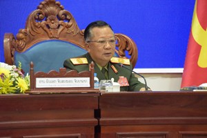 ປາຖະກະຖາມູນເຊື້ອວັນສ້າງຕັ້ງກອງທັບ ຄົບຮອບ 75 ປີ ແລະ ວັນເກີດປະທານ ຄຳໄຕ ສີພັນດອນ ຄົບຮອບ 100 ປີ 