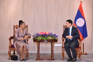 ທ່ານ ສະເຫຼີມໄຊ ກົມມະສິດ ຕ້ອນຮັບທູດ ຕີມໍ-ເລສເຕ ອຳລາ