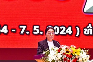 ໂຮມຊຸມນຸມໃຫຍ່ສະຫຼອງ ວັນໄຊຊະນະ ບັ້ນຮົບດຽນບຽນຝູ້ ຄົບຮອບ 70 ປີ