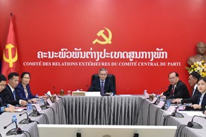 ຫົວໜ້າ ຄຕພ ປປ ລາວ ພົບປະທາງໄກ ກັບ  ຫົວໜ້າຄະນະພົວພັນຕ່າງປະເທດສູນກາງພັກກອມມູນິດກູບາ