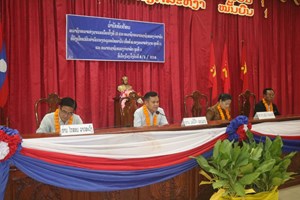 ສສຊ ແລະ ສສຂ ແຂວງຈຳປາສັກ ພົບປະພະນັກງານຫຼັກແຫຼ່ງໃນເມືອງໂຂງ