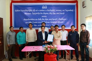 ໂຄງການກໍ່ສ້າງທາງປູຢາງ 2 ຊັ້ນ ຢູ່ບ້ານເມືອງຫານ 