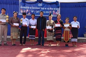 ໂຮງຮຽນ ມ.ສ ນາປຸ່ງ ເມືອງຫົງສາຈັດແຂ່ງຂັນກິລາ-ປະກວດສິລະປະ