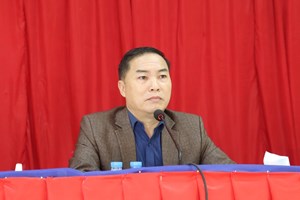 ເຈົ້າເມືອງຫົງສາ ເຄື່ອນໄຫວຊຸກຍູ້ວຽກງານຢູ່ ປກສ ເມືອງ