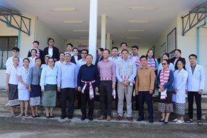 ລັດຖະມົນຕີກະຊວງສາທາລະນະສຸກ ຢ້ຽມຢາມໂຮງໝໍຊຸມຊົນ ເມືອງເງິນ