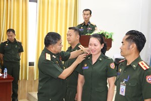 ທະຫານແຂວງບໍ່ແກ້ວປະກາດການເລື່ອນຊັ້ນໃຫ້ນາຍທະຫານ