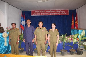 ເມືອງລອງ ປາຖະກະຖາວັນສ້າງຕັ້ງກໍາລັງປ້ອງກັນຄວາມສະຫງົບ