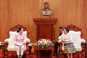 ຮອງປະທານສະພາແຫ່ງຊາດ ຕ້ອນຮັບລັດຖະມົນຕີກະຊວງການຟື້ນຟູຍີ່ປຸ່ນ