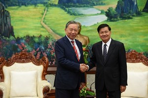 ລັດຖະມົນຕີ ກະຊວງປ້ອງກັນຄວາມສະຫງົບ ສສ ຫວຽດນາມ ເຂົ້າຢ້ຽມຂໍ່ານັບປະທານປະເທດ ແລະ ນາຍົກລັດຖະມົນຕີ ແຫ່ງ ສປປ ລາວ