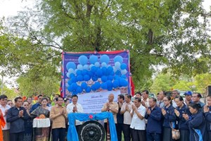 ທ່ານ ເກຍ ອູ໊ສິດທິເດດ ວິລະຊົນແຮງງານຊ່ວຍພັດທະນາ ພື້ນຖານໂຄງລ່າງເຂດບ້ານຊອກ ແລະບ້ານແກ້ງຫີນສູງ ມູນຄ່າກວ່າ 2,72 ຕື້ກີບ