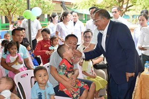 ສາລະວັນ ເປີດຂະບວນການວັນສັກຢາກັນພະຍາດແຫ່ງຊາດ ໝາກແດງໃຫຍ່-ໝາກແດງນ້ອຍ