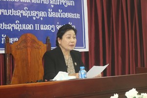 ປະທານສານປະຊາຊົນສູງສຸດ ເຄື່ອນໄຫວເຮັດວຽກຢູ່ສານປະຊາຊົນເຂດ II ແຂວງຈຳປາສັກ