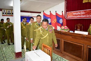 ໜ່ວຍພັກພະແນກພາລາທິການ ປກສ ເມືອງຊະນະຄາມ ເປີດກອງປະຊຸມໃຫຍ່ ຄັ້ງທີ II.