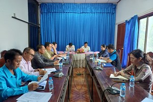 ຫົວໜ້າພະແນກ ຖວທ ຄຳມ່ວນ ເຄື່ອນໄຫວຊຸກຍູ້ວຽກງານຢູ່ເມືອງມະຫາໄຊ