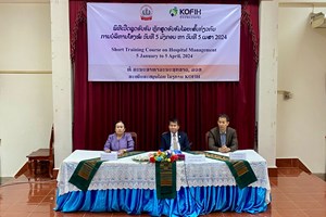 ອົບຮົມໄລຍະສັ້ນ ການບໍລິຫານໂຮງໝໍ ຄັ້ງທໍາອິດ ໃນ ສປປ ລາວ