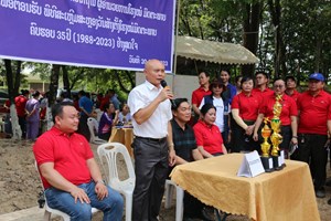 ສ້າງຂະບວນການ ຕ້ອນຮັບວັນສ້າງຕັ້ງໂຮງໝໍມິດຕະພາບ ຄົບຮອບ 35 ປີ