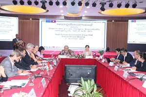 ລາວ-ເອີຣົບ ຈັດກອງປະຊຸມທົບທວນການຮ່ວມມືປະຈໍາປີ