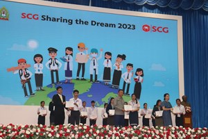 SCG ມອບທຶນການສຶກສາ 100 ທຶນໃຫ້ 4 ເມືອງແຂວງຄໍາມ່ວນ