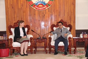 ປະທານອົງການກວດສອບແຫ່ງລັດ ຕ້ອນຮັບທູດອົສຕຣາລີ