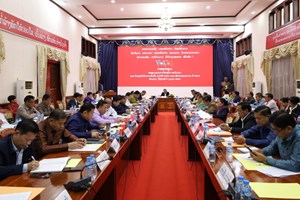 ຄຳມ່ວນ ສະຫຼູບການຈັດຕັ້ງກໍ່ສ້າງພັກ-ພະນັກງານ ປີ2023