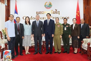 ເຈົ້າແຂວງອຸດົມໄຊ ຕ້ອນຮັບ ກົງສູນໃຫຍ່ ສປ ຈີນ ປະຈຳແຂວງຫຼວງພະບາງ