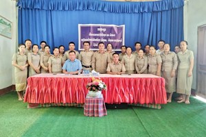 ມ.ສ ເມືອງຄອບ ເປີດຂະບວນການແຂ່ງຂັນຮັກຊາດ ແລະ ພັດທະນາ