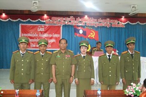 ປກສ ແຂວງເຊກອງ ປະກາດເລື່ອນຊັ້ນໃຫ້ນາຍຕຳຫຼວດ