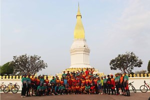 ຄໍາມ່ວນ ຈັດກິດຈະກໍາຂີ່ລົດຖີບເພື່ອສຸຂະພາບ ແລະ ຂໍ່ານັບຮັບຕ້ອນວັນສໍາຄັນຕ່າງໆ