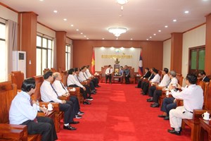 ຄະນະຜູ້ແທນອາດິດການນໍາແຂວງຝູເຖາະ ຢ້ຽມຢາມແຂວງຫຼວງນ້ຳທາ