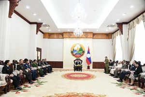 ທ່ານນາຍົກລັດຖະມົນຕີ ຕ້ອນຮັບ ຄະນະຜູ້ແທນ ຫົວໜ້າຕໍາຫຼວດອາຊຽນ 