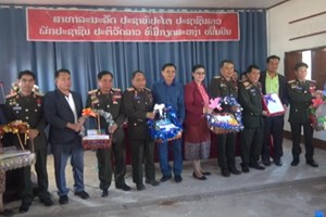 ຫຼາຍພາກສ່ວນອວຍພອນຄະນະພັກ-ຄະນະບັນຊາກອງບັນຊາການທະຫານເມືອງຫຼວງນໍ້າທາ