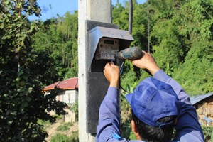 ປະຊາຊົນບ້ານຫ້ວຍໂກນໄດ້ຊົມໃຊ້ໄຟຟ້າເກືອບທຸກຄອບຄົວ