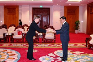 ປະທານປະເທດ ຮັບການຍື່ນສານຕາຕັ້ງຂອງບັນດາທູດປະເທດເພື່ອນມິດ ເພື່ອມາປະຈໍາຢູ່ລາວ