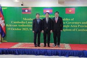 ຄະນະຕິດຕາມກວດກາຮ່ວມ 3 ສະພາແຫ່ງຊາດ ກໍາປູເຈຍ, ລາວ ແລະ ຫວຽດນາມ   ສືບຕໍ່ເຄື່ອນໄຫວເຮັດວຽກຢູ່ ຣາຊະອານາຈັກກຳປູເຈຍ