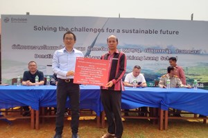 ໂຮງຮຽນ ມສ ຊຽງຫຼວງ ໄດ້ຮັບເຄື່ອງຊ່ວຍເຫຼືອມູນຄ່າ 36 ລ້ານກວ່າກີບ