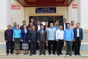 ຮອງປະທານຜູ້ປະຈຳການ ສນຊ ຊຸກຍູ້ວຽກງານແນວໂຮມຢູ່ແຂວງບໍ່ແກ້ວ