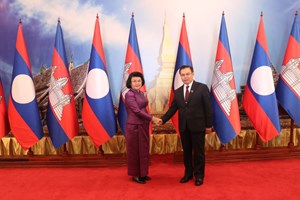 ຄະນະຜູ້ແທນຂັ້ນສູງ ຂອງສະພາແຫ່ງຊາດ ແຫ່ງ ຣາຊະອານາຈັກກຳປູເຈຍ ຢ້ຽມຢາມ ສປປ ລາວ ຢ່າງເປັນທາງການ