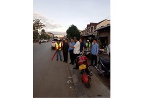 ສໍາຫຼວດໂຄງການປັບປຸງຍົກຍ້າຍເສົາໄຟຟ້າ ແລະ ເສົາໄຟເຍືອງທາງ ເສັ້ນທາງ ວົນວຽນຫຼັກ2