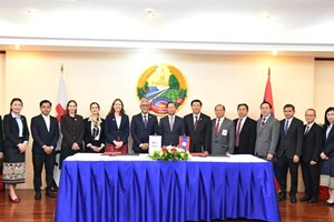 ເຊັນບົດບັນທຶກຄວາມເຂົ້າໃຈ ລະຫວ່າງ ສປປ ລາວ ແລະ ສະຫະພັນກາແດງ ແລະ ຊີກວົງເດືອນແດງສາກົນ (IFRC) 