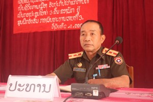 ສູນຝຶກອົບຮົມ ກອງພົນທີ 3 ເຊື່ອມຊືມເອກະສານ ຂອງພັກ.